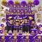 Graduation Party Decorations 2026 – Purple & Gold Class of 2026 Complete Kit | Backdrop, Banner, Balloons, Swirls, Pom Poms & Table Decor Set